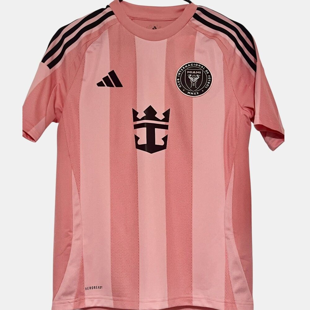 Adidas Inter Miami CF 2024/25 Home Soccer Jersey YOUTH LARGE 13-14Y NWT